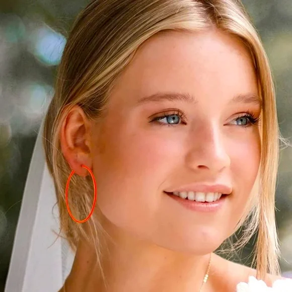 Lucky Brand Jewelry 3x Neon Hoop Earrings Yellow Orange And